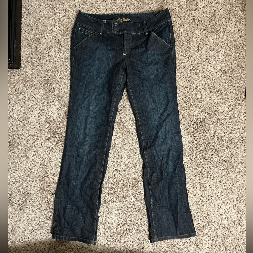 Ann Taylor- modern fit- lindsey waist low rise jean